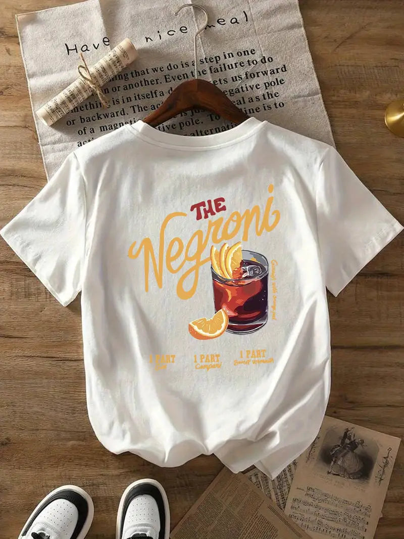 The Negroni Crew Neck T-Shirt 🥃