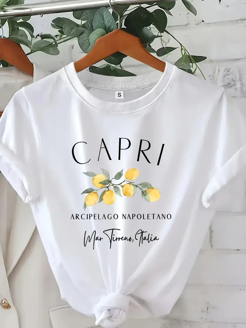 Capri Short Sleeve T-Shirt 🍋