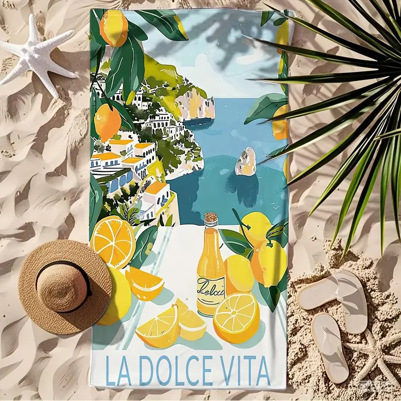 La Dolce Vita Beach Towel 🍋