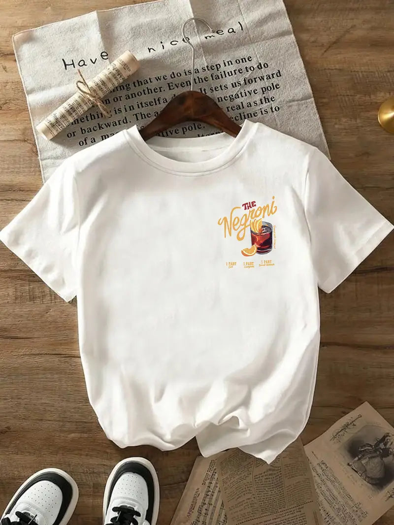 The Negroni Crew Neck T-Shirt 🥃