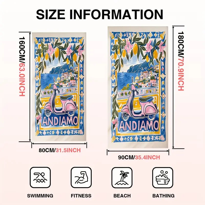 Andiamo Beach Towel 🍋