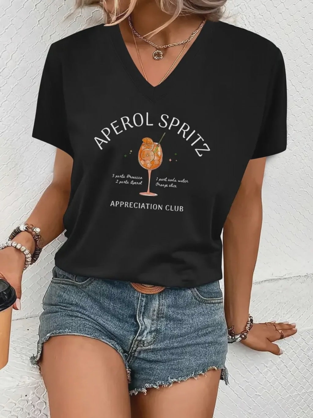 Aperol Spritz V-neck T-Shirt 🍹