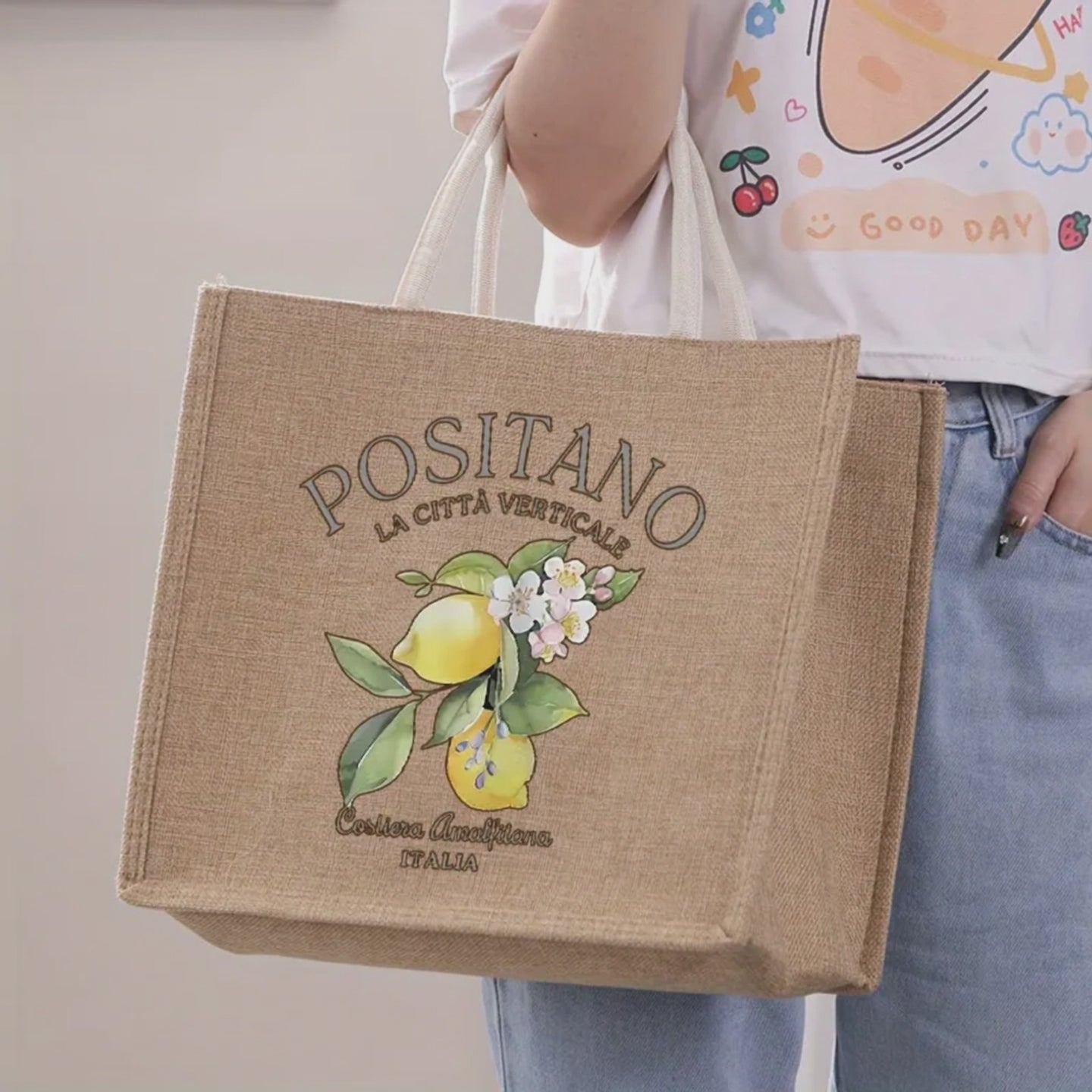 Positano Tote Bag 🍋
