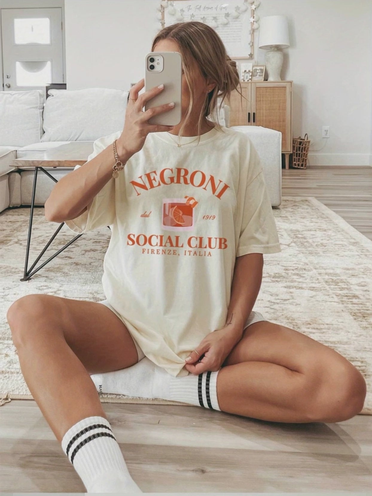 Negroni Social Club Crew Neck T-Shirt 🍊🥃